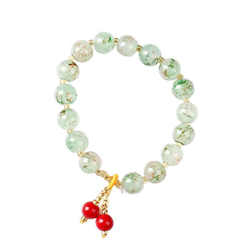 Wear FengShui Liuli Glass Bead Blessing Harmony Bracelet