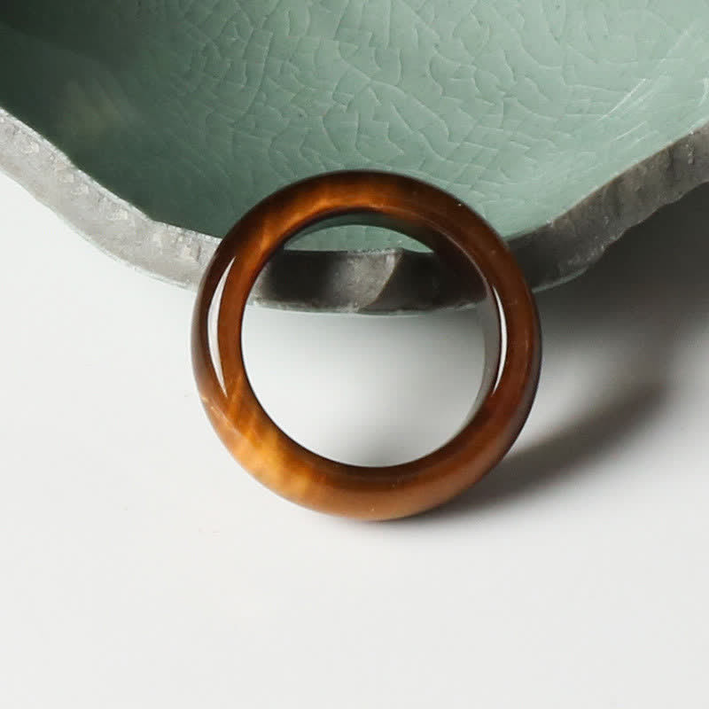 Wear FengShui Tiger Eye Stone Strength Protection Ring