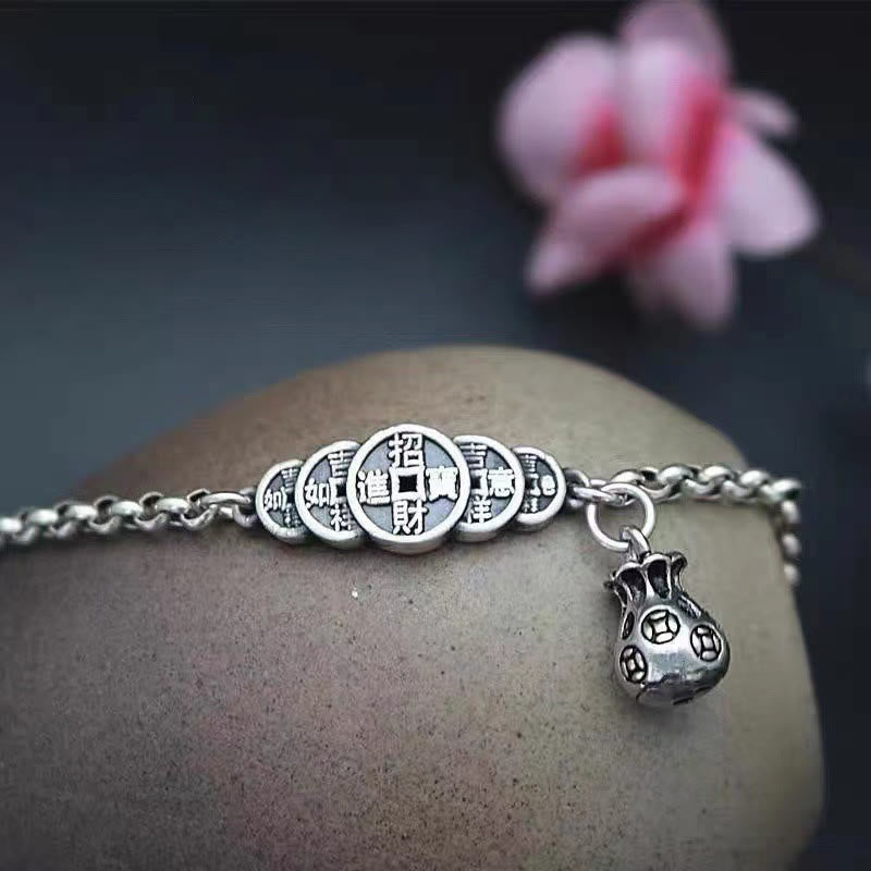 Wear FengShui Copper Coin Money Bag Wealth Bracelet