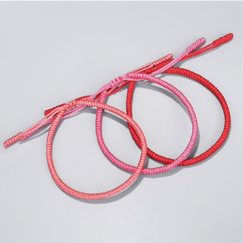 Wear FengShui Tibetan 3Pcs King Kong Knot Protection Braided Bracelet