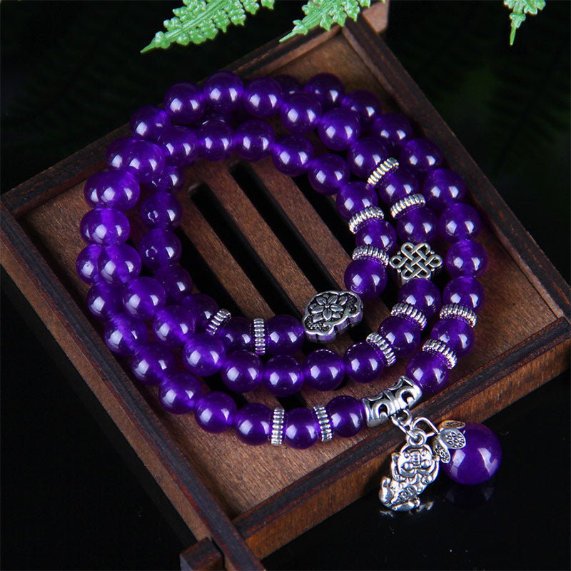 Wear FengShui The Amethyst Pixiu Wealth Bracelet