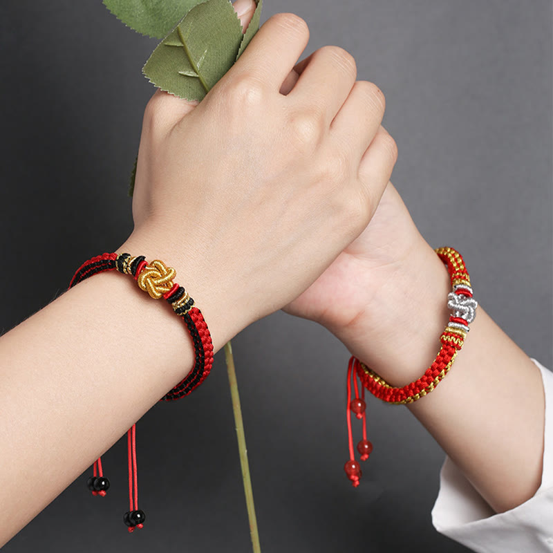 Wear FengShui Colorful Rope True Love Knot Luck Handmade Bracelet