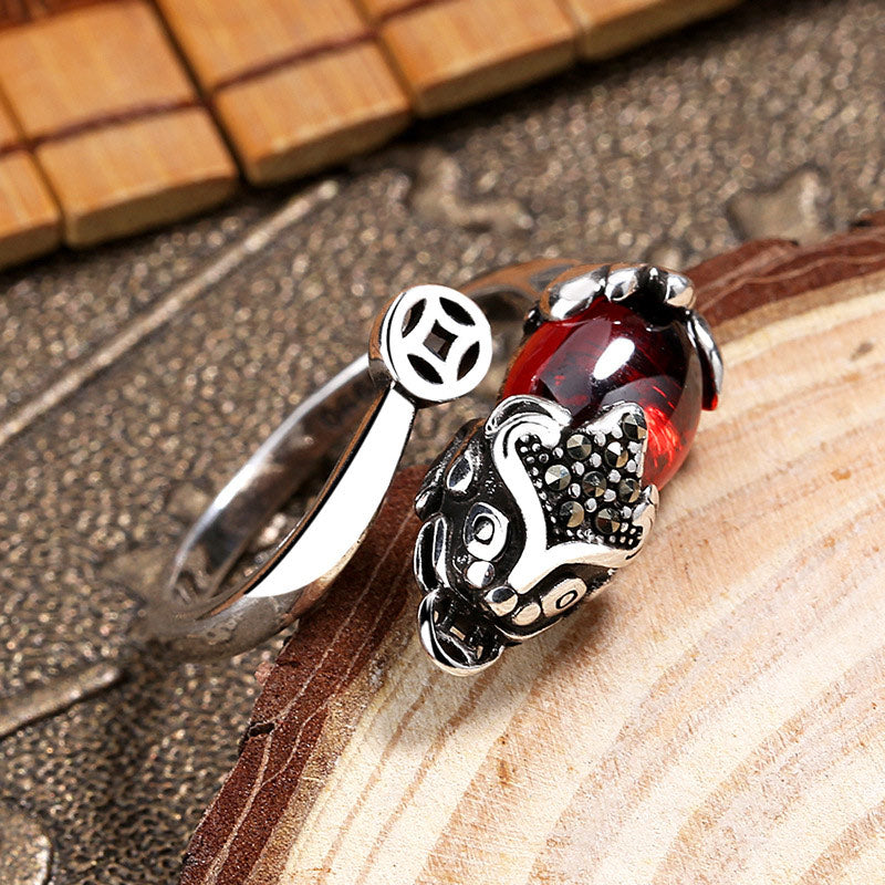 Wear FengShui FengShui Genstone PiXiu Wealth Adjustable Ring