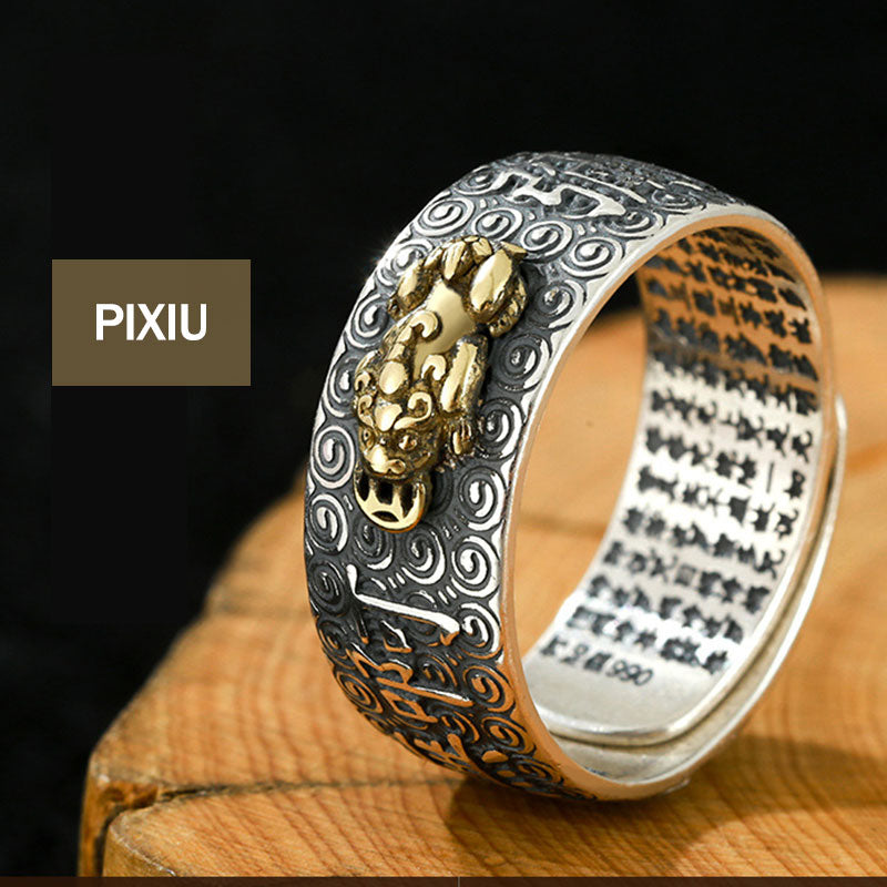 Wear FengShui Chinese Zodiac Natal Buddha Wealth Luck Adjustable Ring