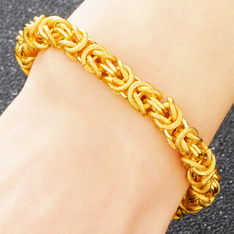 Wear FengShui 24k Gold Plated Double Headed Dragon Protection Bracelet