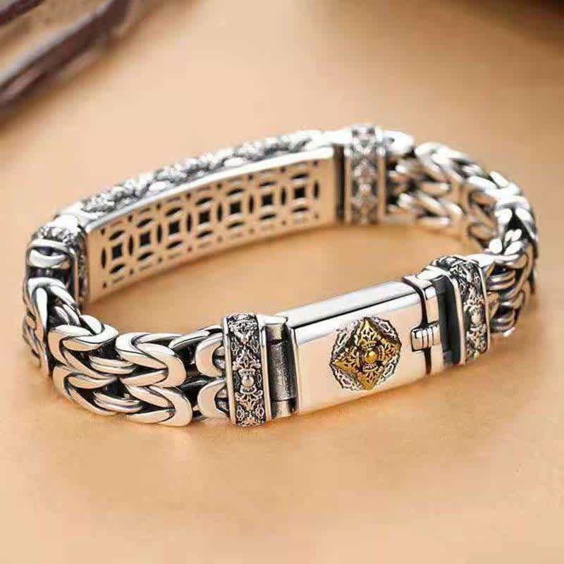 Wear FengShui Vajra Dorje Twisted Braided Pattern Copper Balance Bracelet