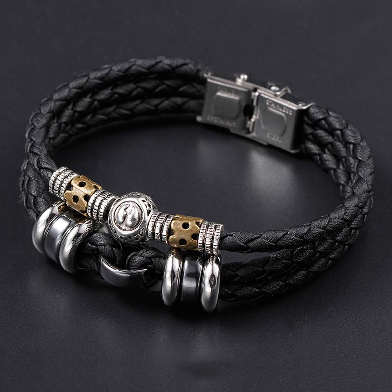 Wear FengShui 12 Constellations of the Zodiac Hematite Protection Bracelet