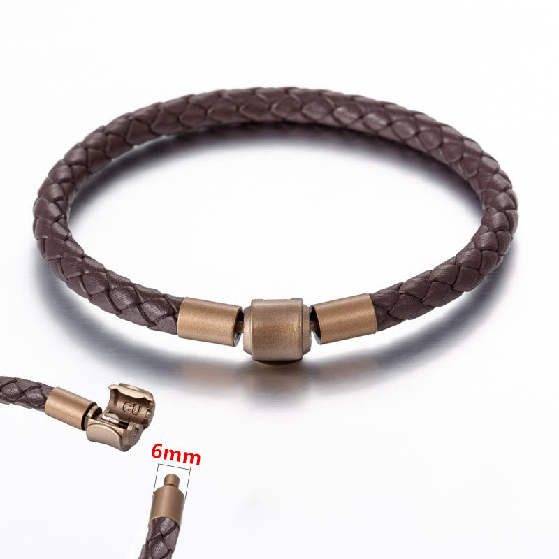 Wear FengShui Vintage Leather Rope Luck Braid String Bracelet