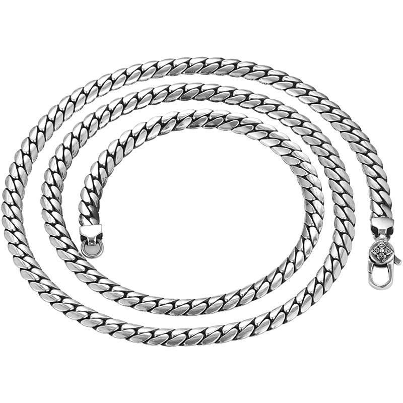 Wear FengShui Double Dorje Vajra Strength Punk Copper Chain Bracelet Necklace
