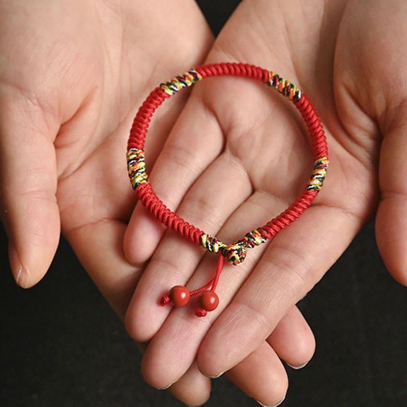 Wear FengShui Five Colors King Kong Knot String Protection Luck Bracelet