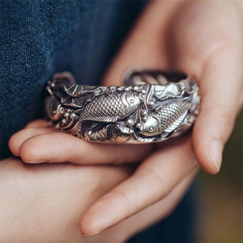 Wear FengShui Wear FengShui Koi Fish Lotus Luck Wealth Bracelet Bangle