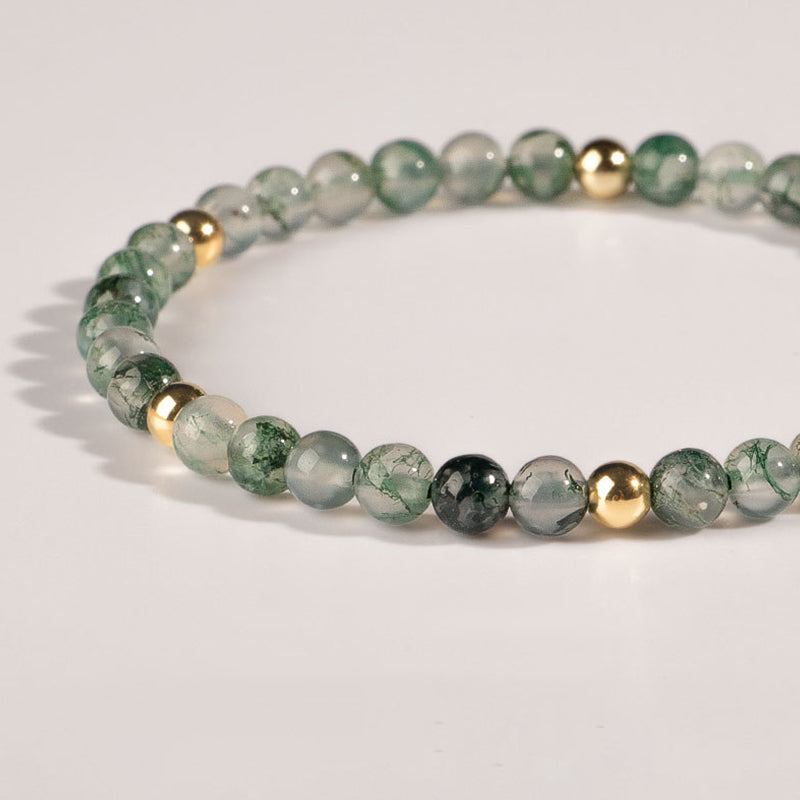 Wear FengShui Moss Agate Lucky Balance Bracelet
