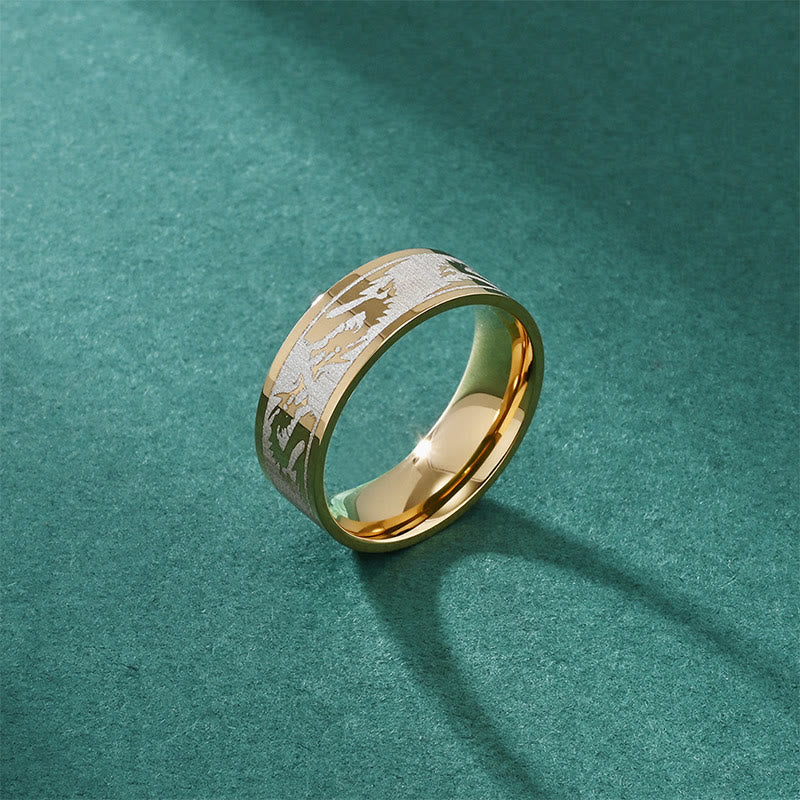 Wear FengShui Dragon Carved Protection Strength Titanium Steel Ring