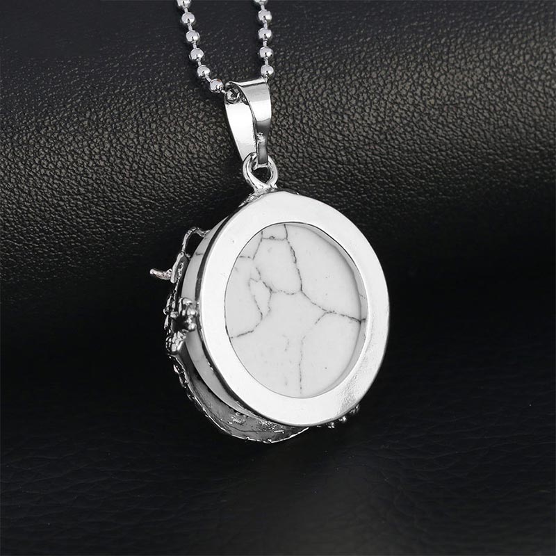Wear FengShui Chinese Dragon Natural Quartz Crystal Healing Energy Necklace Pendant