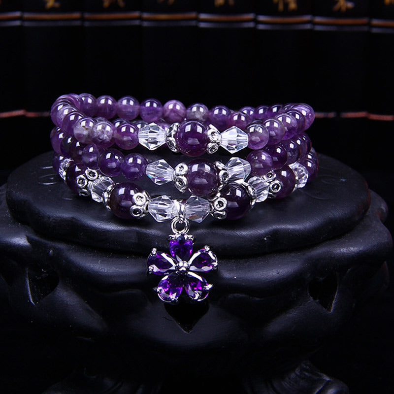 Wear FengShui Tibetan Amethyst Blessing Bracelet