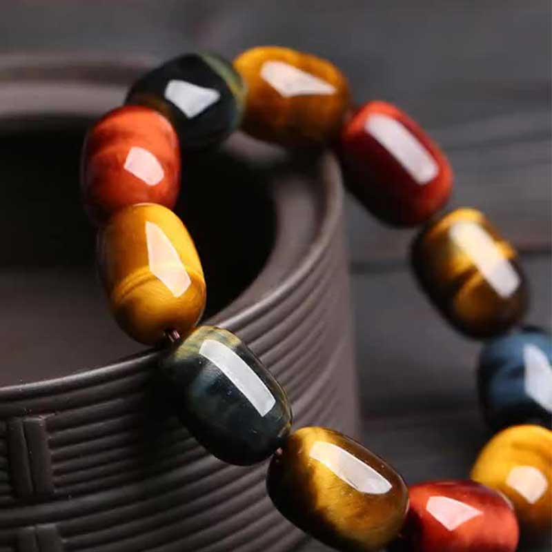 Wear FengShui Natural Tiger Eye Healing Protection Bracelet