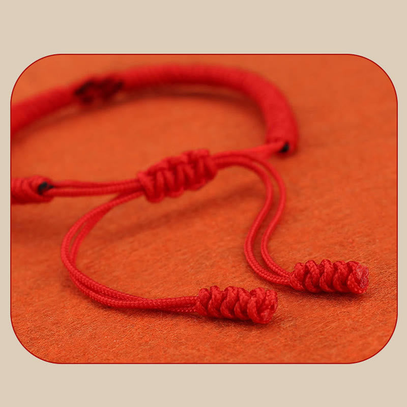 Wear FengShui 2Pcs Tibetan Luck Chinese Knot Protection String Bracelet
