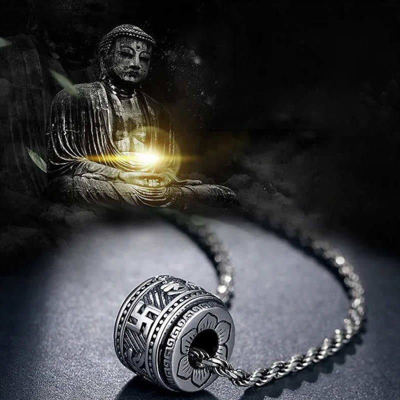 Wear FengShui Tibet Om Mani Padme Hum Protection Necklace Pendant