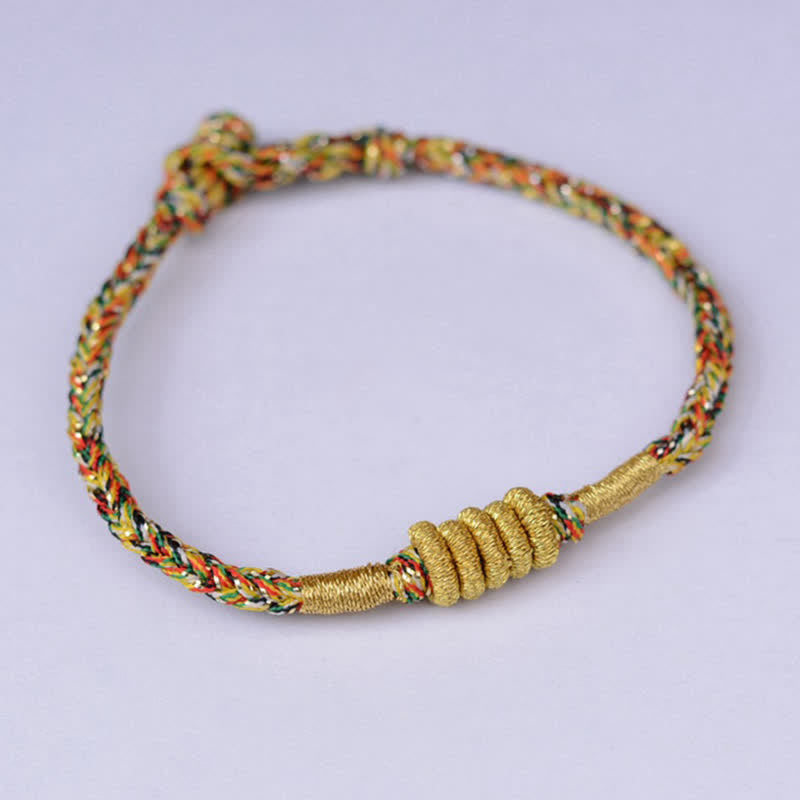 Wear FengShui Handmade Colorful King Kong Knot Protection Braid String Bracelet