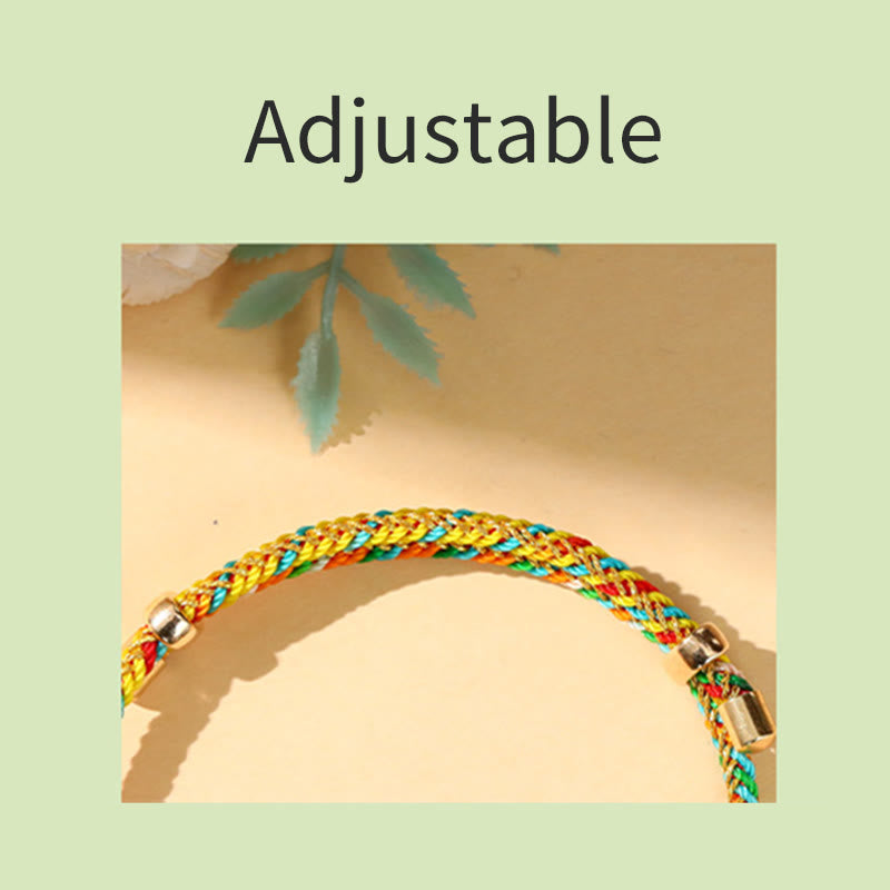 Wear FengShui Colorful Rope Zongzi Pattern Luck Handmade Child Adult Bracelet