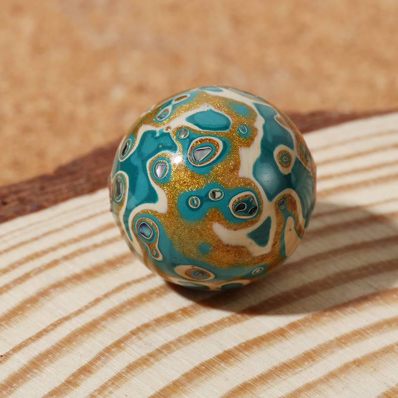 Wear FengShui Natural Multicolored Lacquer Beads Calm Bracelet