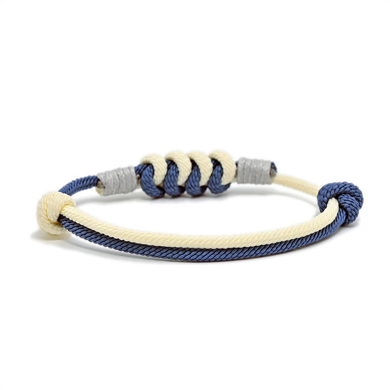Wear FengShui Simple Design King Kong Knot Strength Braid String Bracelet