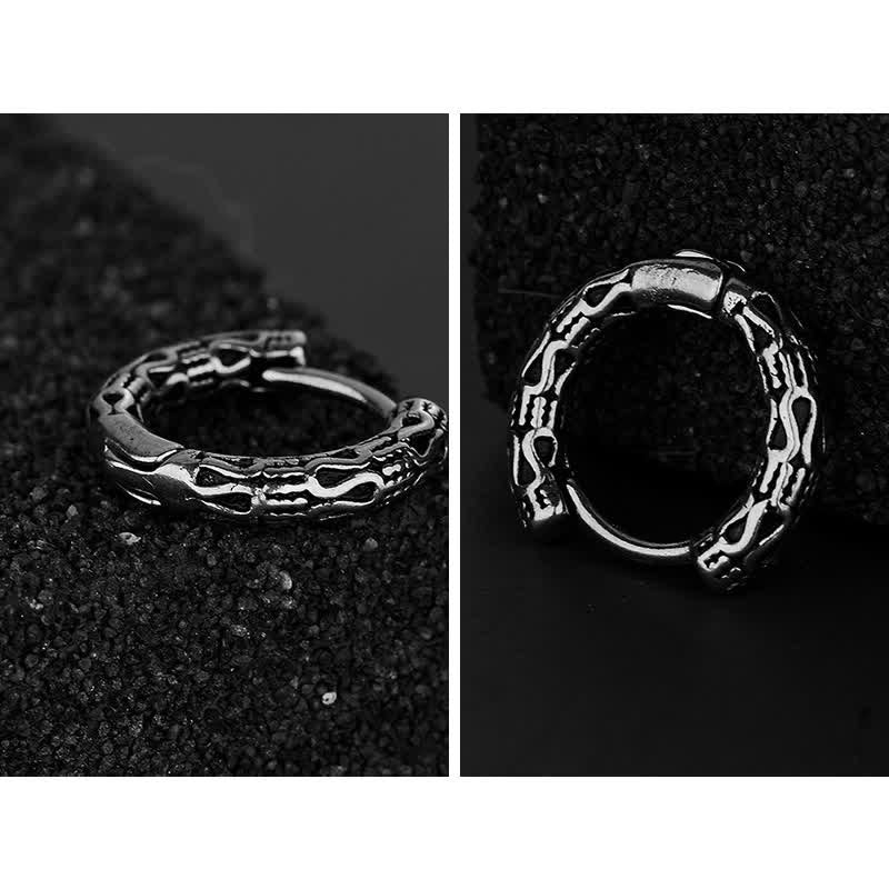 Wear FengShui Retro Pattern Titanium Steel Balance Earrings