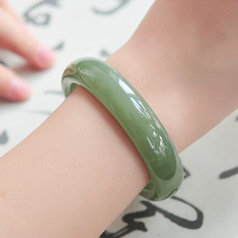 Wear FengShui Jade Abundance Blessing Bangle Bracelet