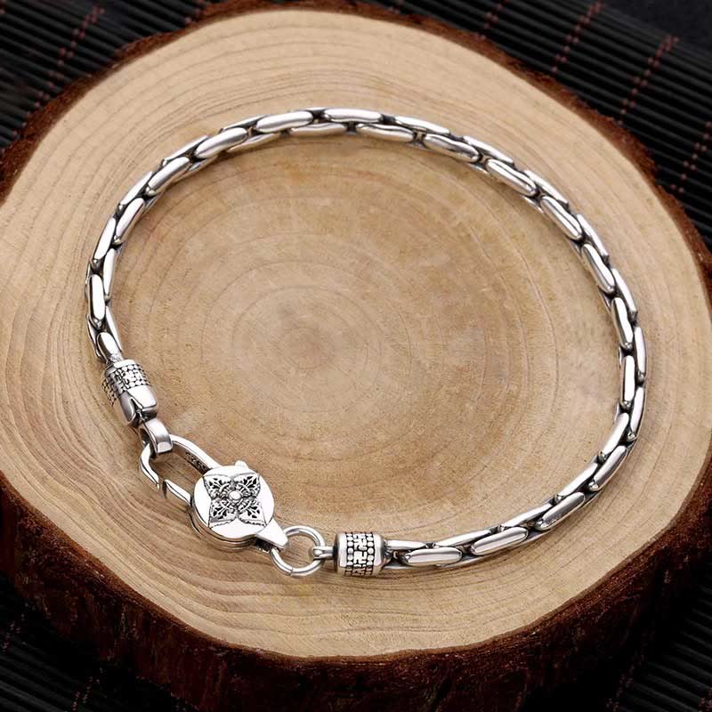 Wear FengShui Tibetan Double Dorje Om Mani Padme Hum Buddha Swastika Vajra Strength Bracelet
