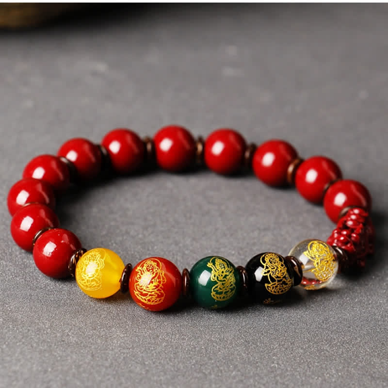 Wear FengShui God Of Wealth Cinnabar PiXiu Blessing Bracelet