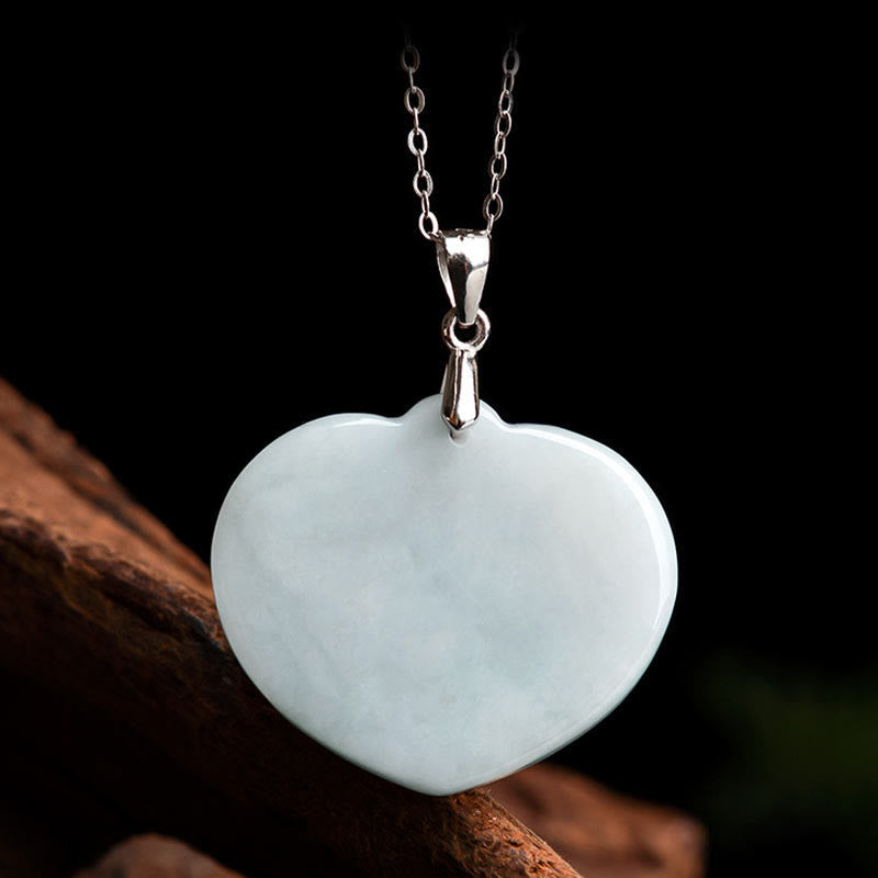 Wear FengShui Laughing Buddha White Jade Luck Blessing Titanium Steel Chain Necklace Pendant