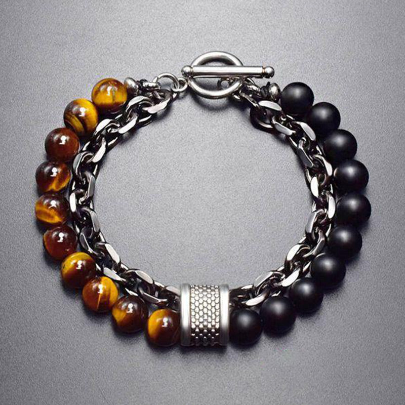 Wear FengShui Natural Tiger Eye Lazurite Protection Bracelet
