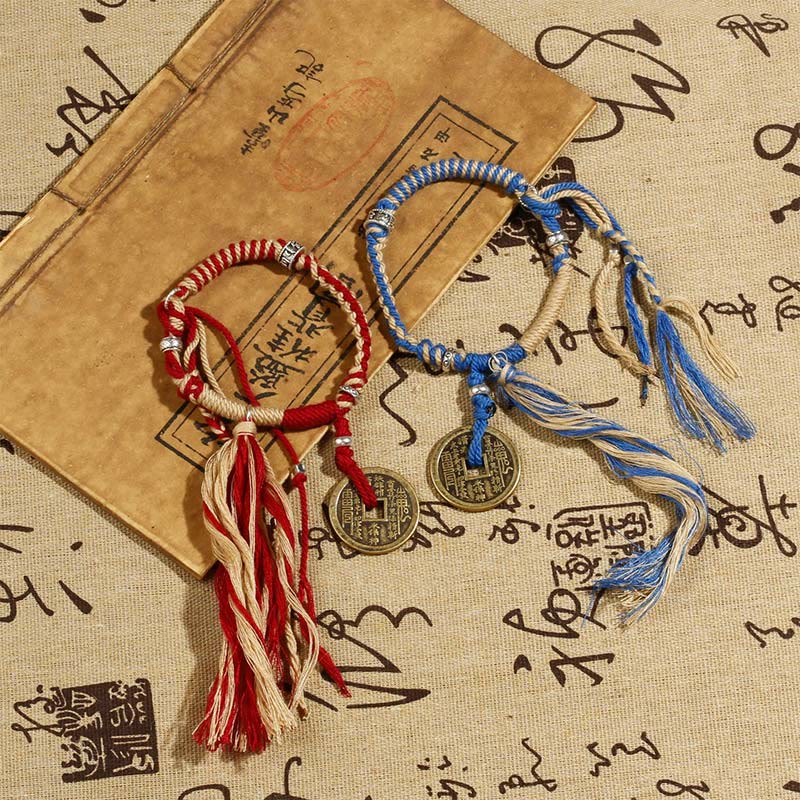 Wear FengShui Mountain Ghosts Spend Money Wealth Prosperity Handmade Braided Bracelet