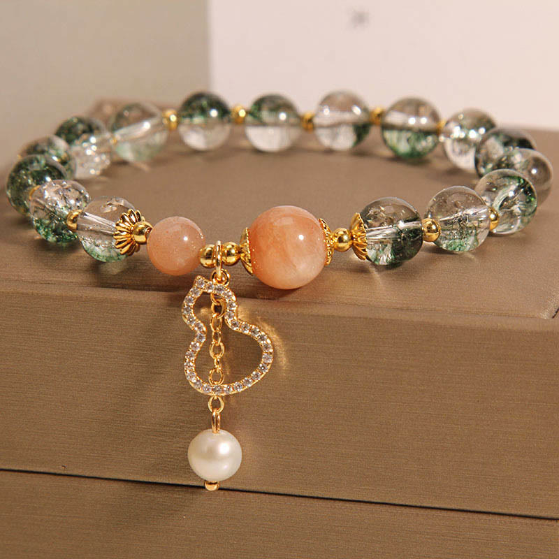 Wear FengShui Green Phantom Gourd Charm Confidence Bracelet