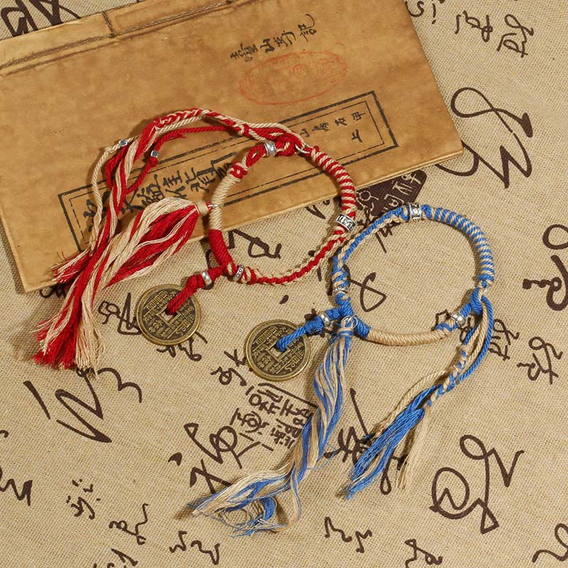 Wear FengShui Mountain Ghosts Spend Money Wealth Prosperity Handmade Braided Bracelet