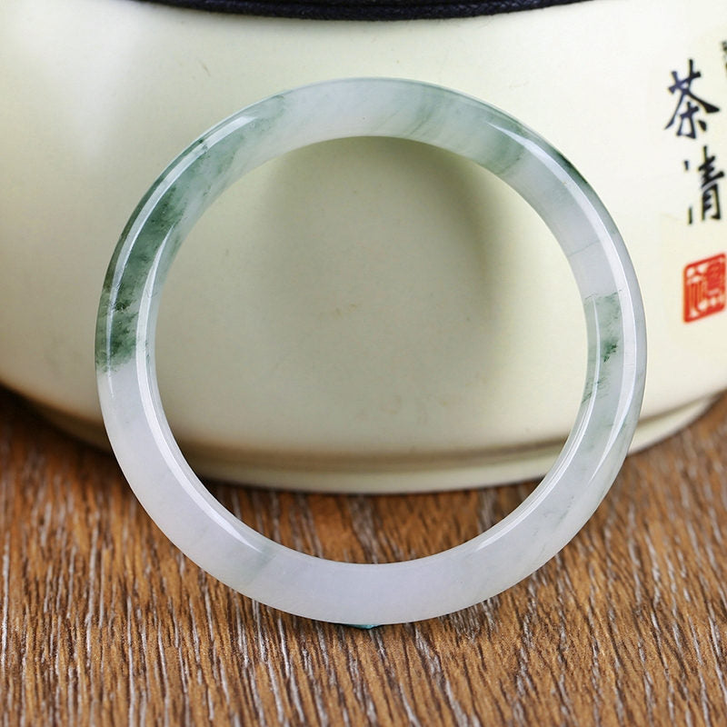 Wear FengShui Natural Jade Abundance Protection Bracelet Bangle