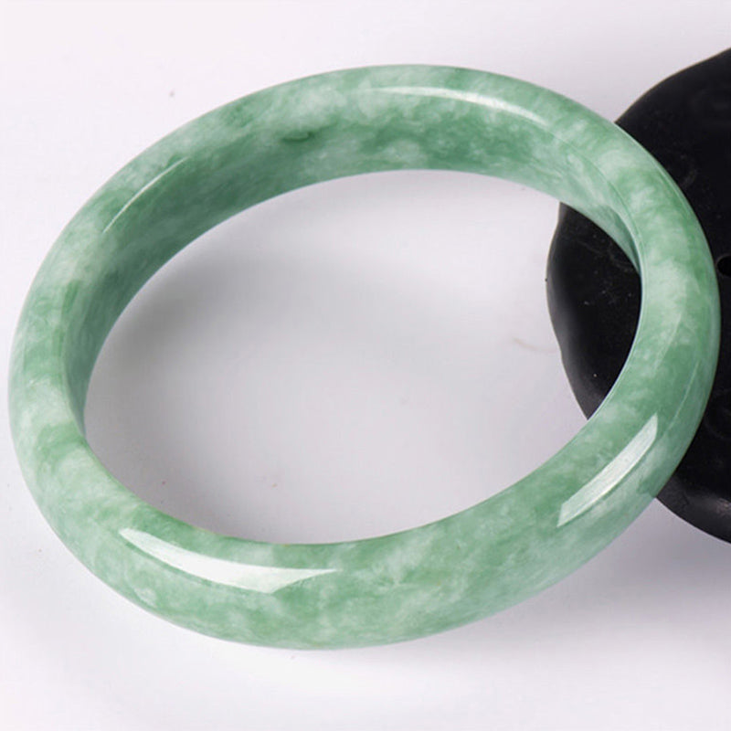 Wear FengShui Natural Jade Prosperity Bangle Bracelet