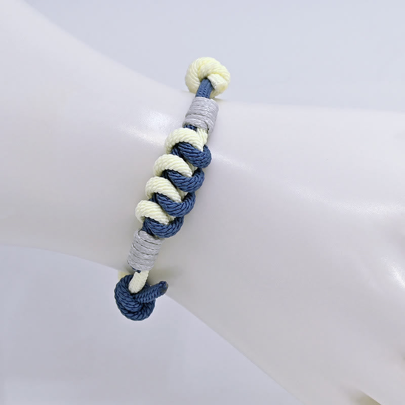 Wear FengShui Simple Design King Kong Knot Strength Braid String Bracelet
