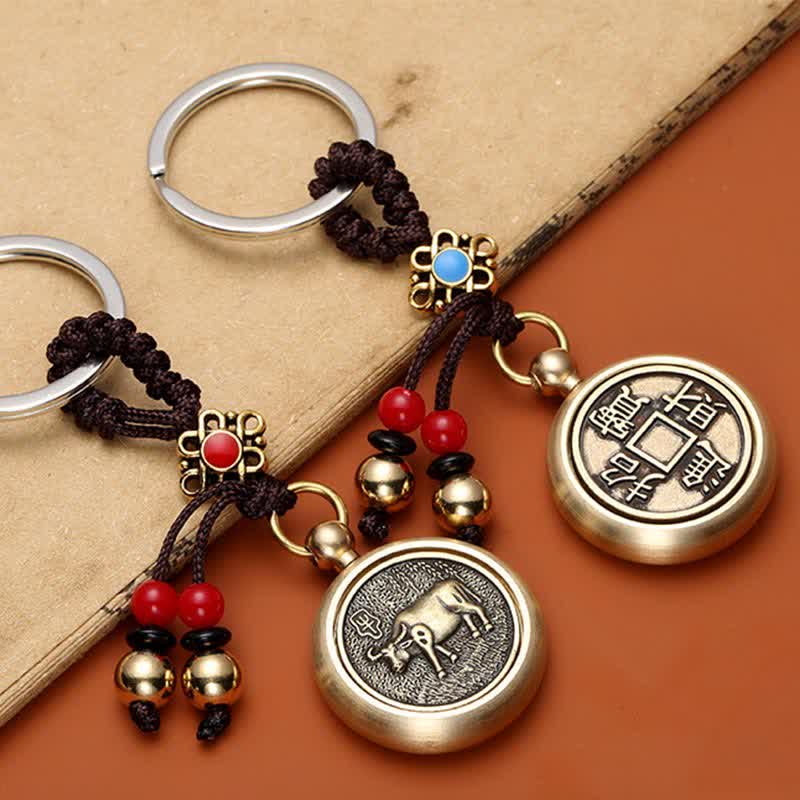 Wear FengShui 12 Chinese Zodiac Blessing Wealth Fortune Keychain