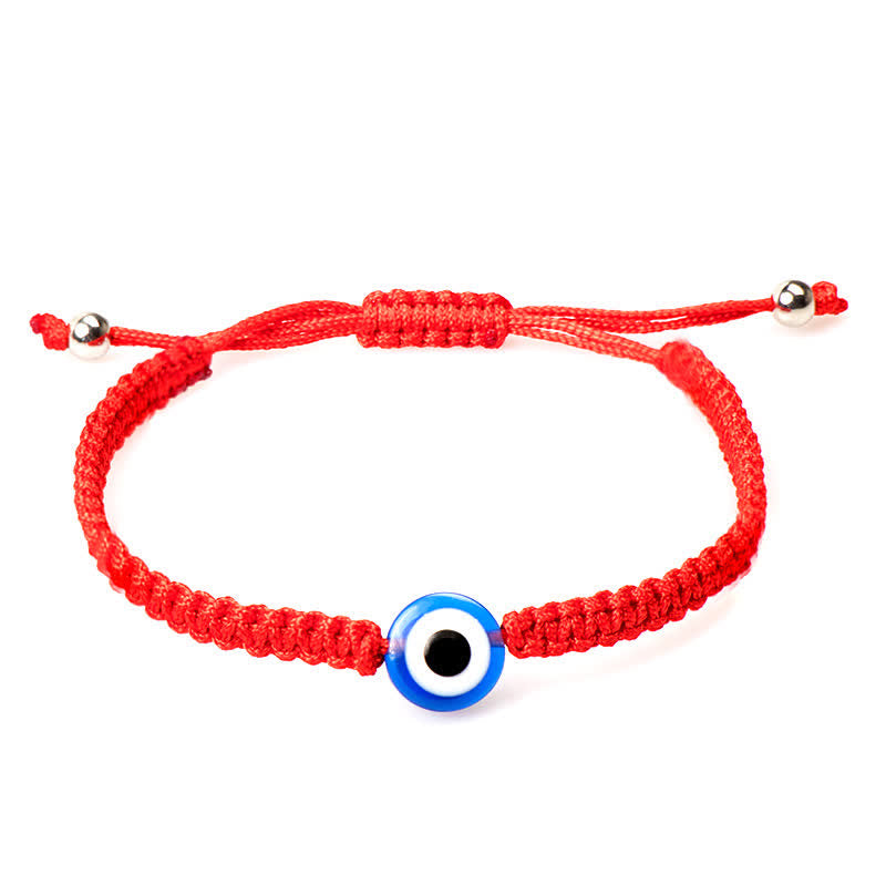 Wear FengShui 4Pcs Evil Eye Seven Knot Red String Protection Bracelet