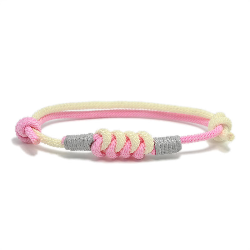 Wear FengShui Simple Design King Kong Knot Strength Braid String Bracelet