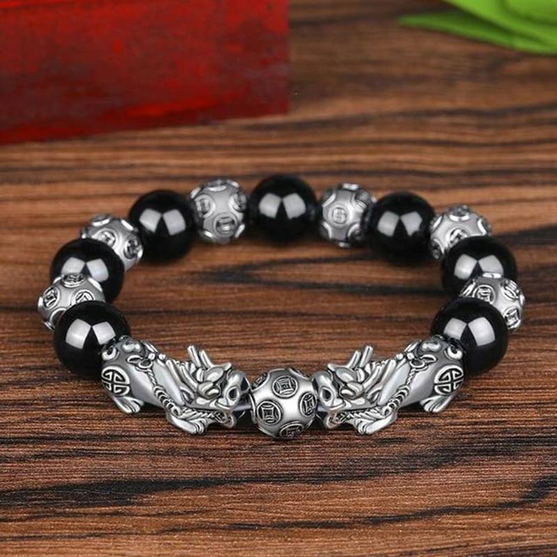 Wear FengShui Tibetan FengShui PiXiu Obsidian Bracelet