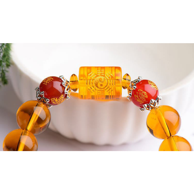 Wear FengShui Natural Citrine Fortune Happiness Bracelet