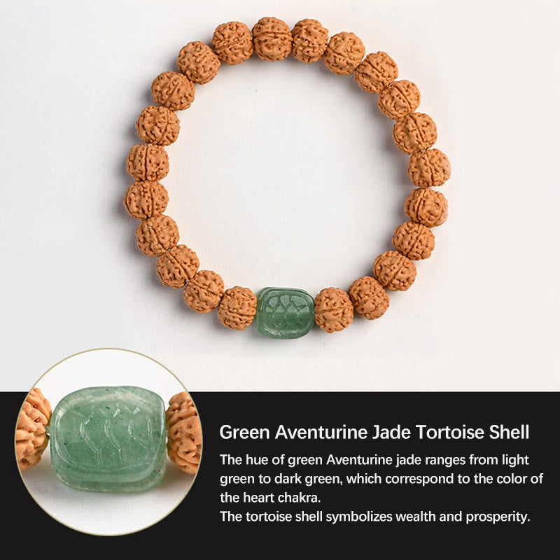 Wear FengShui Tibet Rudraksha Bodhi Seed Wealth Auspiciousness Bracelet