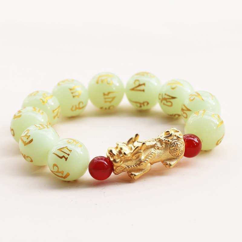 Wear FengShui FengShui Lucky Pixiu Glowstone Wealth Bracelet