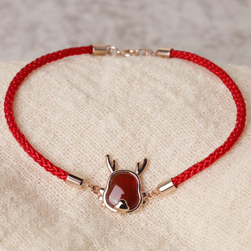 ❗❗❗A Flash Sale- Wear FengShui 925 Sterling Silver Year of the Dragon Natural Red Agate Dragon Attract Fortune Fu Character Strength Bracelet Necklace Pendant Earrings