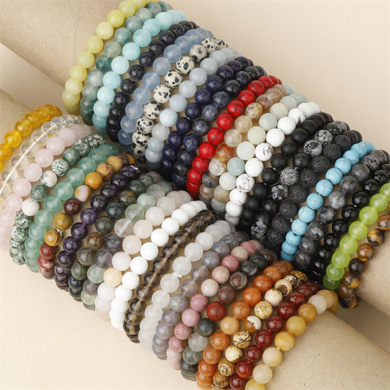 Wear FengShui Natural Stone Quartz Healing Beads Bracelet