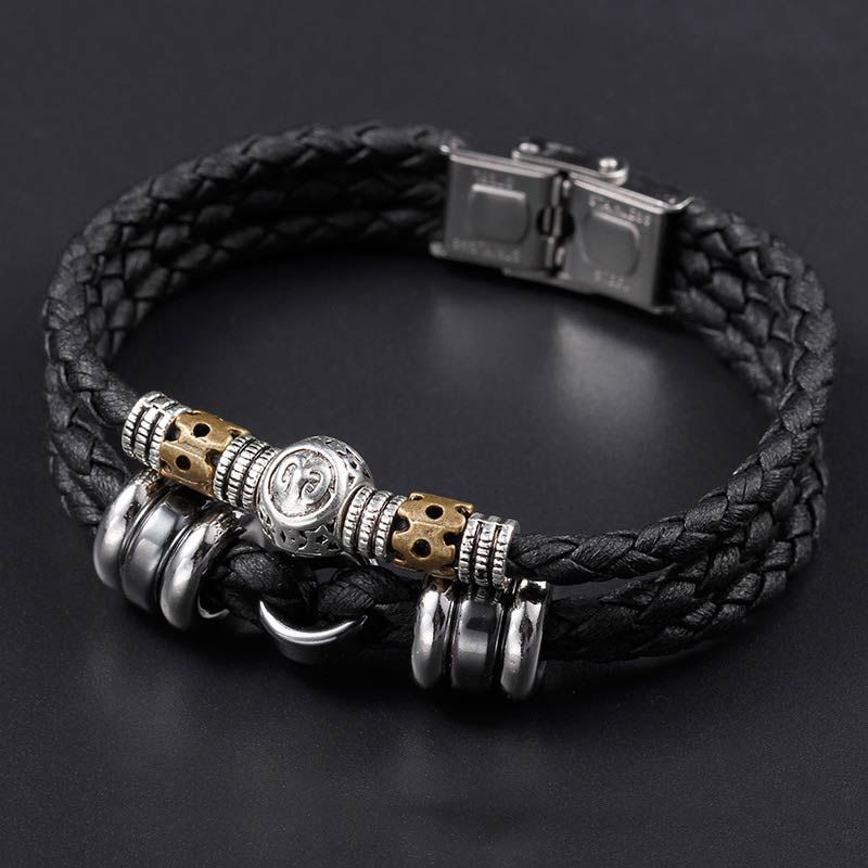 Wear FengShui 12 Constellations of the Zodiac Hematite Protection Bracelet