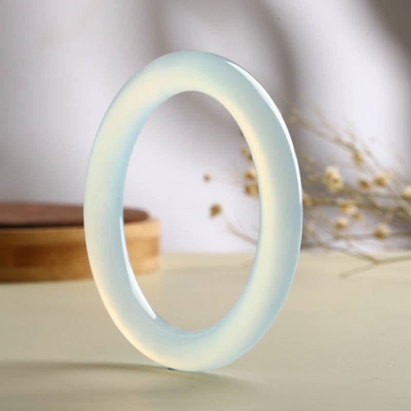 Wear FengShui Natural Aquamarine Blessing Serenity Bangle Bracelet