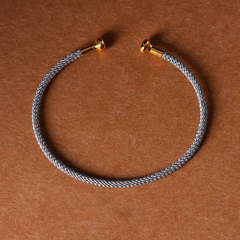 Wear FengShui Simple Design Handmade Luck Braid String Cuff Bracelet